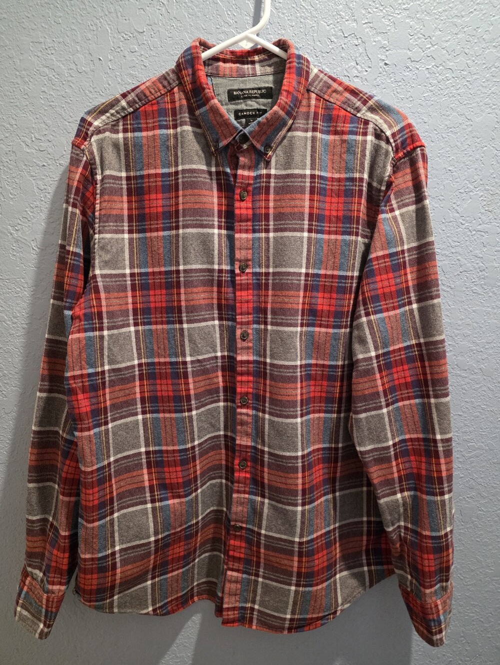 Men's Banana Republic Plaid Luxe Flannel Shirt